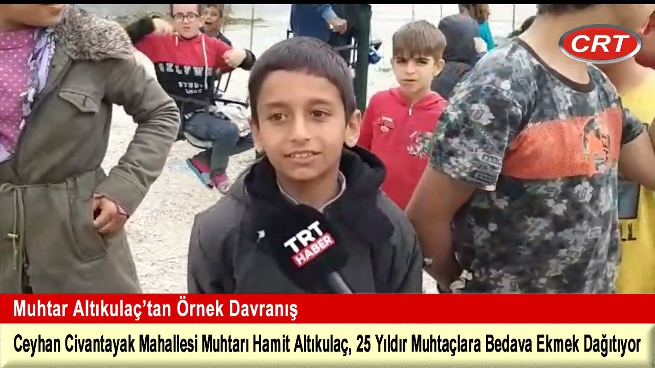 Ceyhan Civantayak Mahallesi Muhtarı Hamit Altıkulaç, 25 Yıldır Muhtaçlara Bedava Ekmek Dağıtıyor