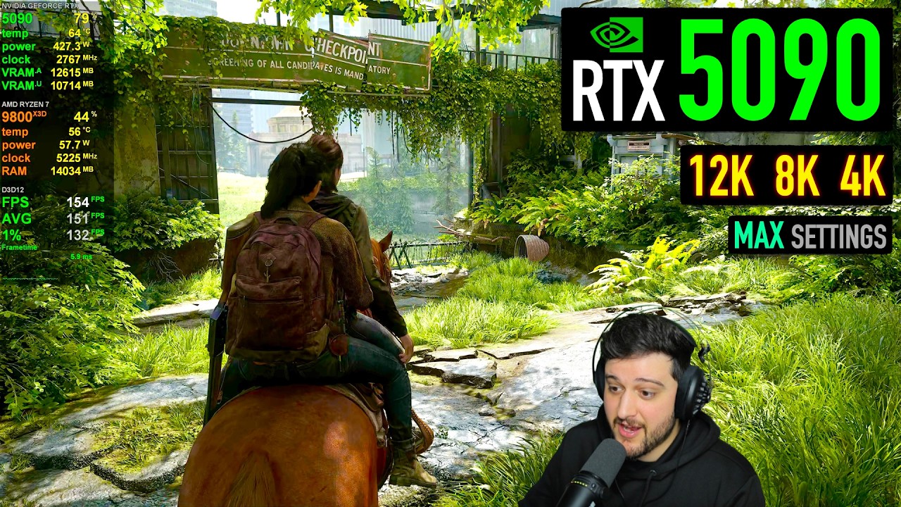 The RTX 5090 in The Last Of Us Part II Remastered!