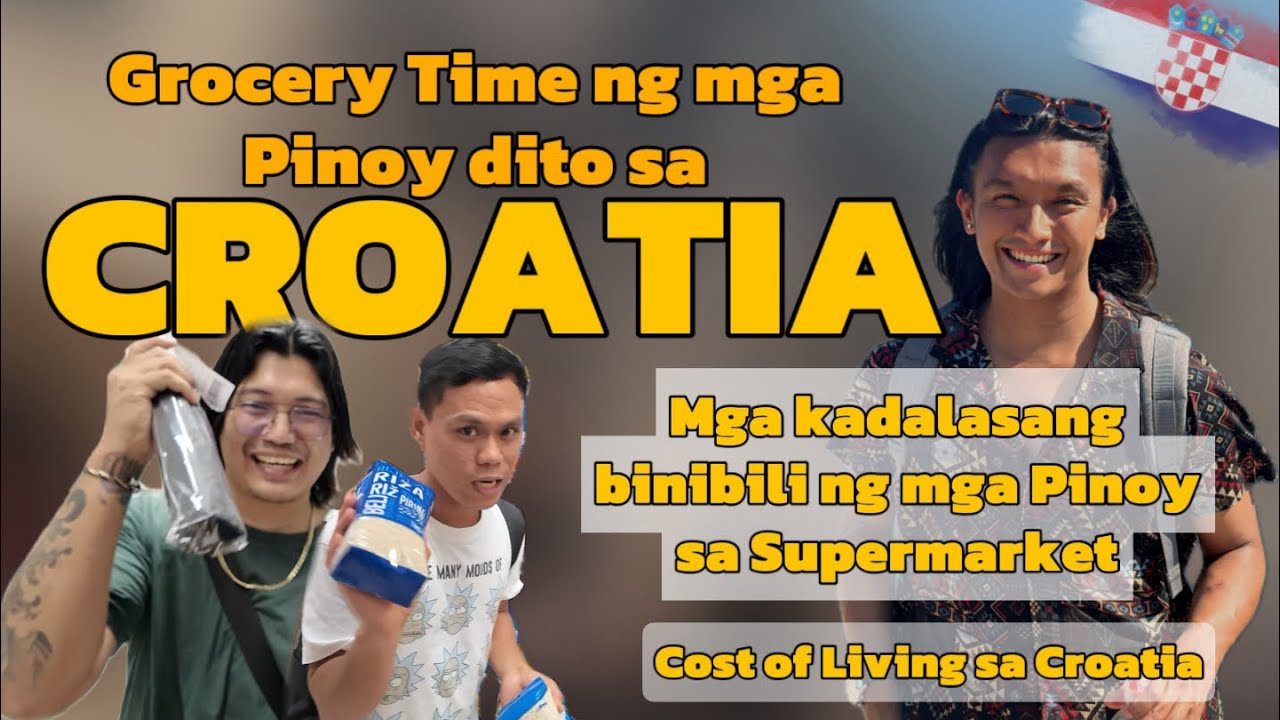 Grocery Time ng mga Pinoy sa Croatia pagkatapos ng Trabaho🇭🇷 (Cost of Living sa Croatia)