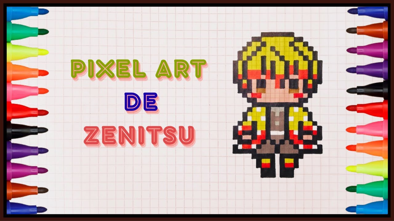 Como dibujar a ZENITSU en pixel art