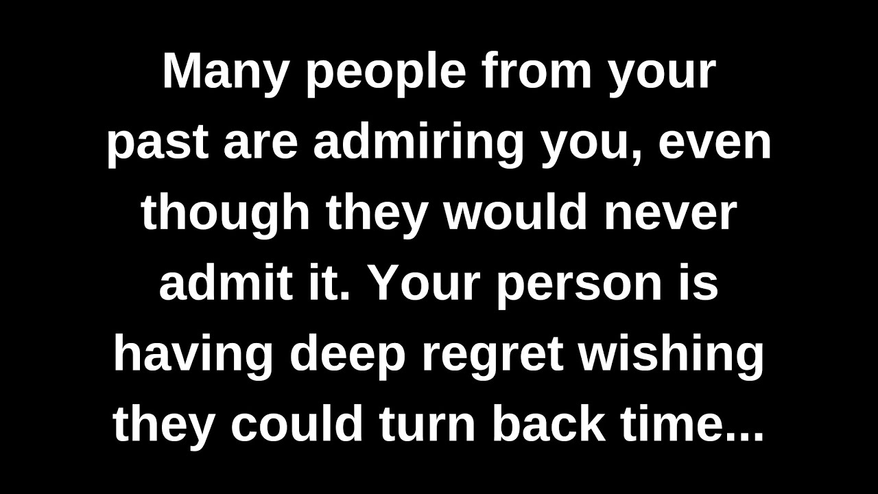 Your person is having deep regret wishing they could turn back time...