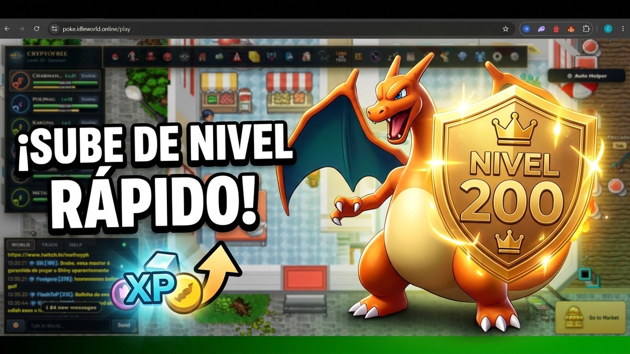 💰 &iexcl;NO COMETAS ESTE ERROR! 😳 C&oacute;mo Llegar al NIVEL 200 en Poke Idle World 🚀 Gu&iacute;a Definitiva