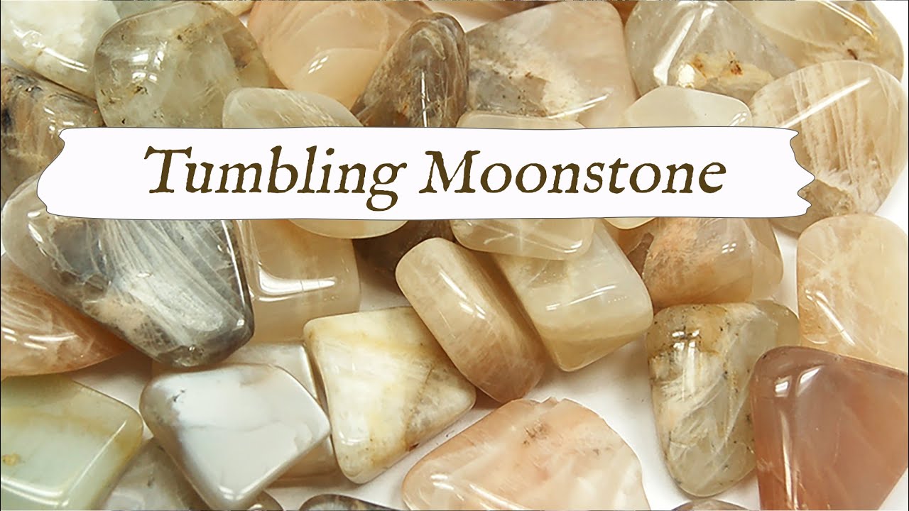 Tumbling Moonstone - From Start to Finish! | Rotary Rock Tumbling Tips & Techniques
