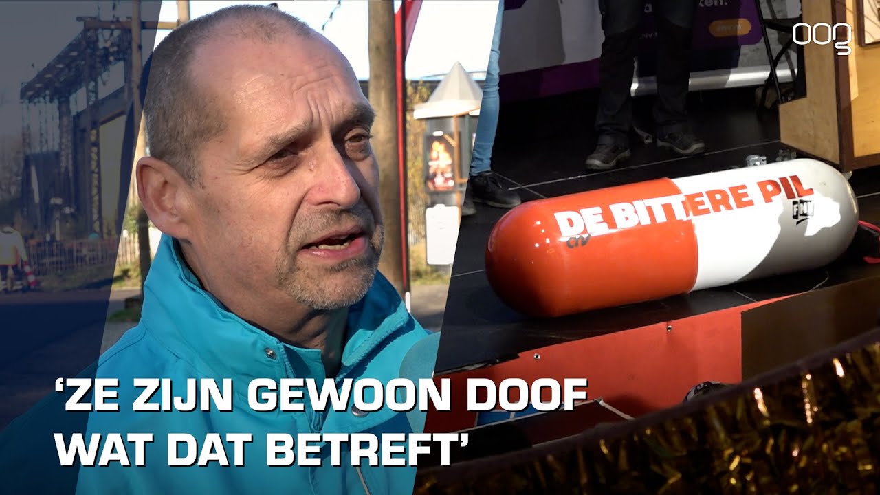 Stakend apotheekpersoneel bijeen in Stad: ‘Niet weer voor de lol barricade op, dit is pure noodzaak’