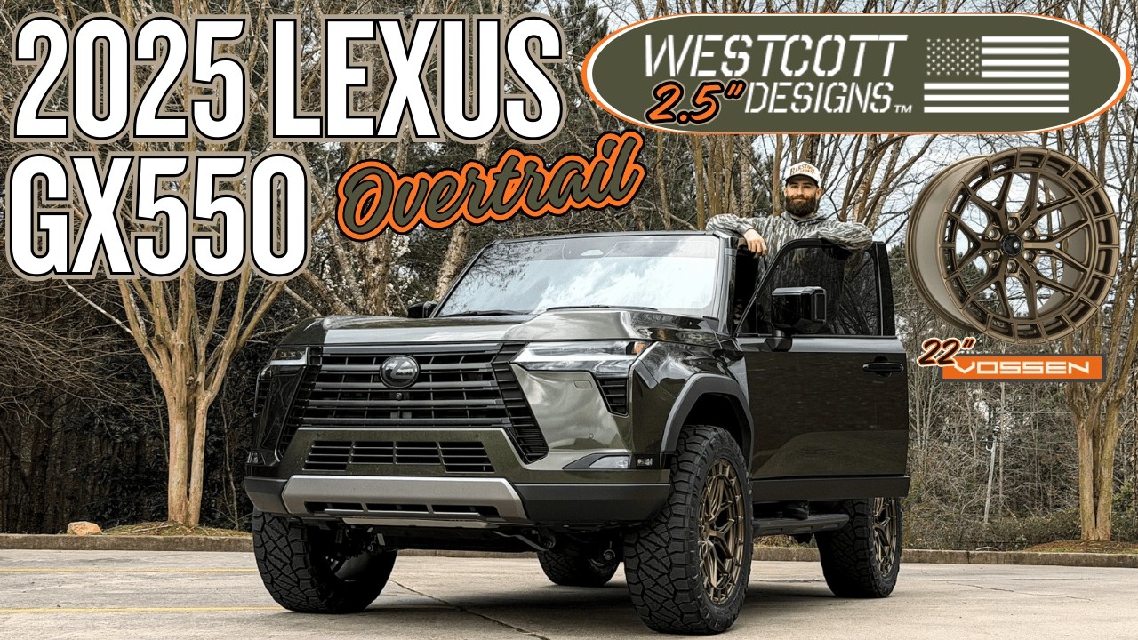 КЛАСС И ВОЗМОЖНОСТИ: Lexus GX550 Overtrail 2025 года | Лифт-комплект Westcott 2,5 дюйма | Шины Vo...
