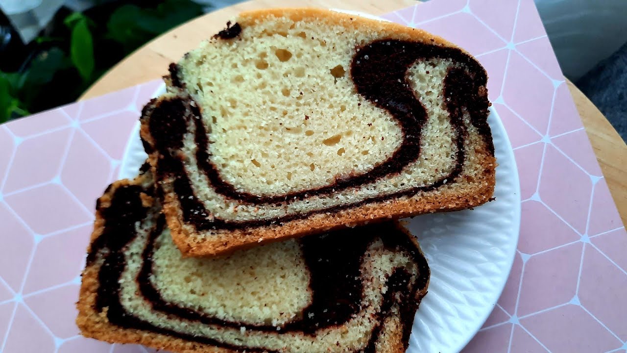 The best vegan moist marble cake #egless #dairyfree