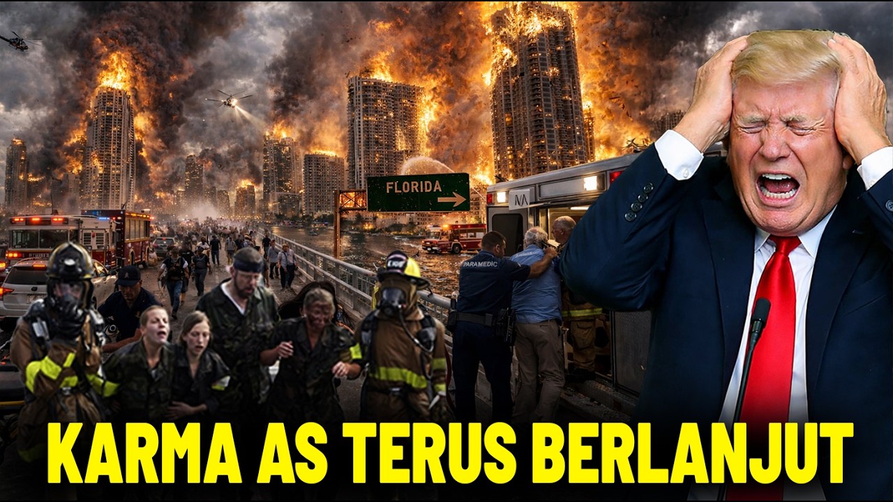 TRUMP MENJERIT, API NERAKA KEMBALI BAKAR AMERIKA!? Alam Murka Kebakaran Florida AS Terus Berlanjut