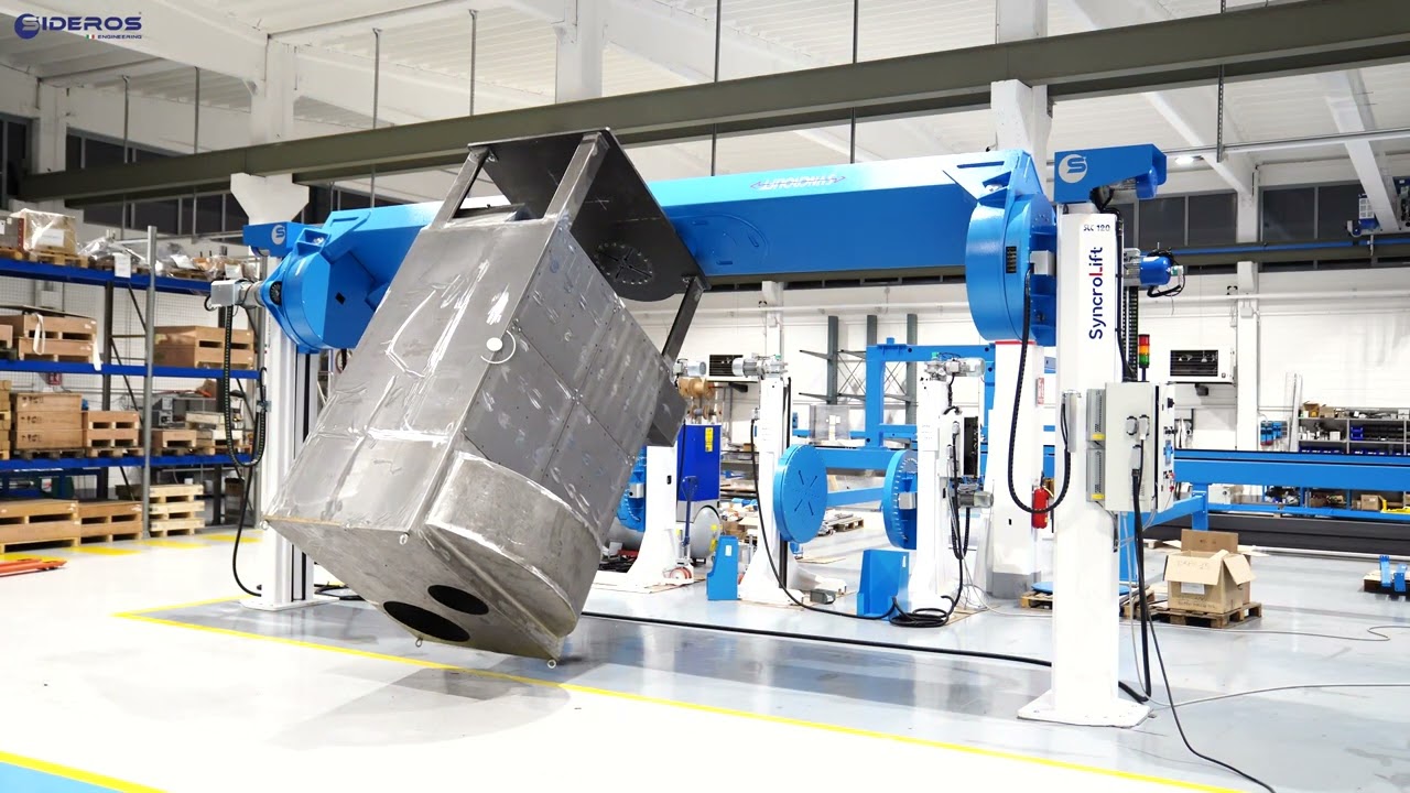 Head and Tailstock Positioner with Cradle - Sideros Engineering SLC 120 - 12.000 Kg (26,455 lbs)