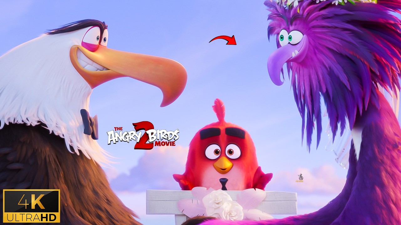 Счастливый финал свадебного момента – финальная сцена мультфильма «Angry Birds 2».