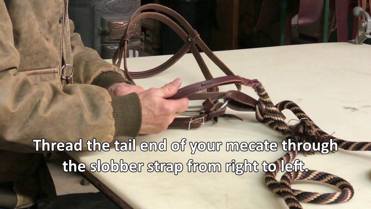 See How to Attach Slobber Straps to Your Mecate