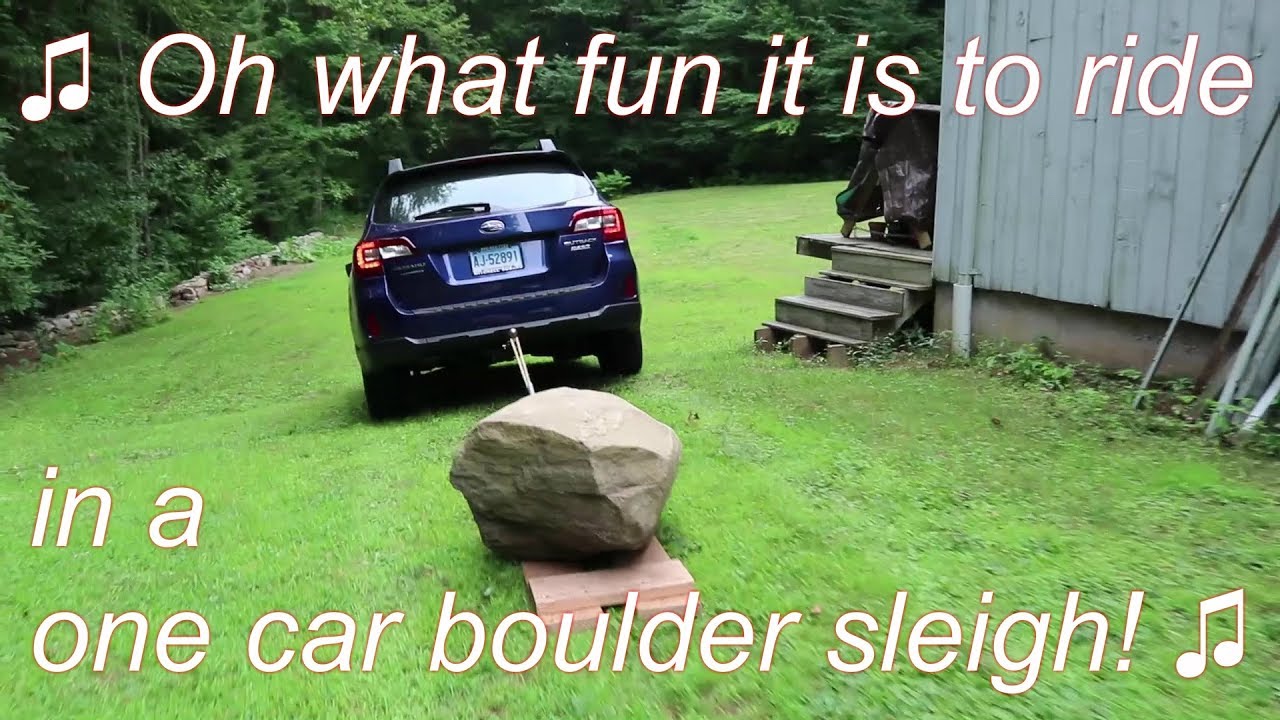 How To Drag Large Boulders By Car