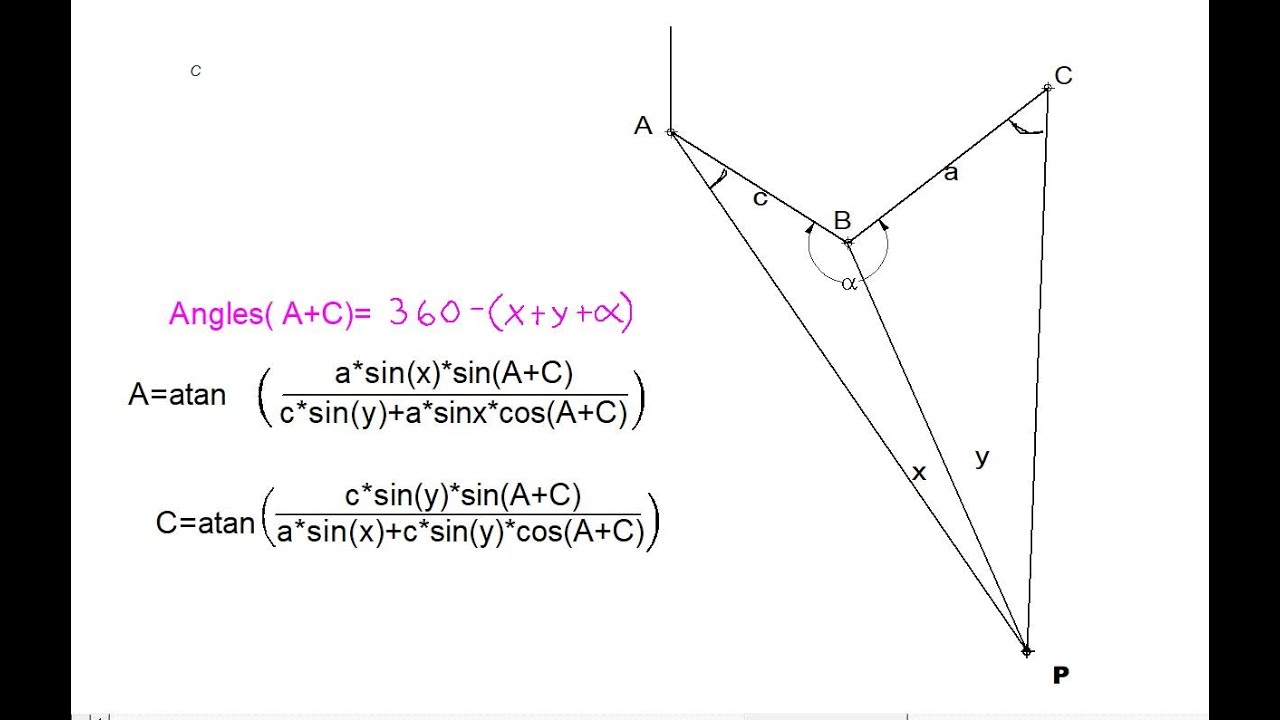 3 point angle resection