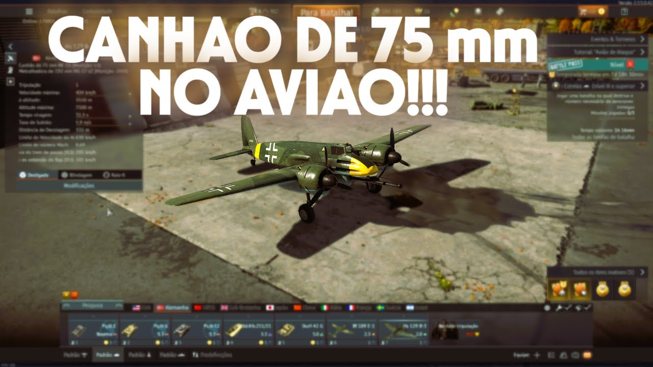 UM CANHAO DE TANK NO AVIAO!!!