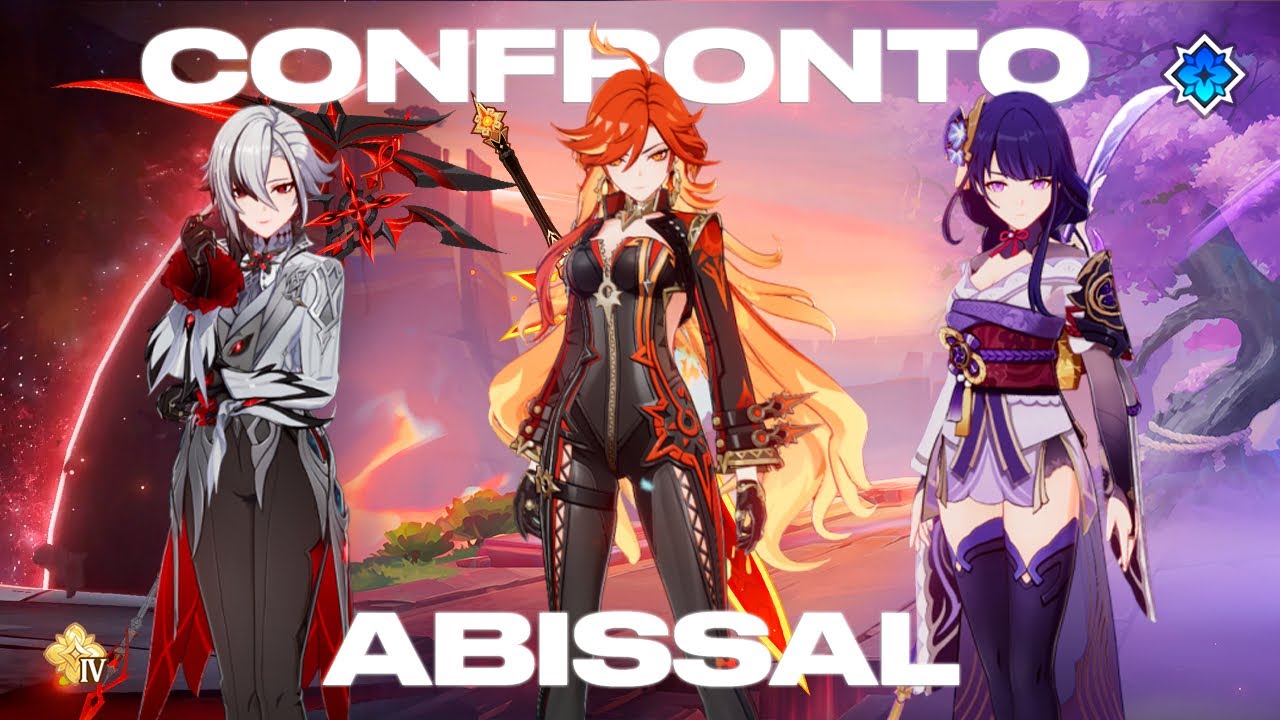 CONFRONTO ABISSAL 5.8 -- ARLECCHINO | MAVUIKA | RAIDEN (Dificuldade Maléfica)