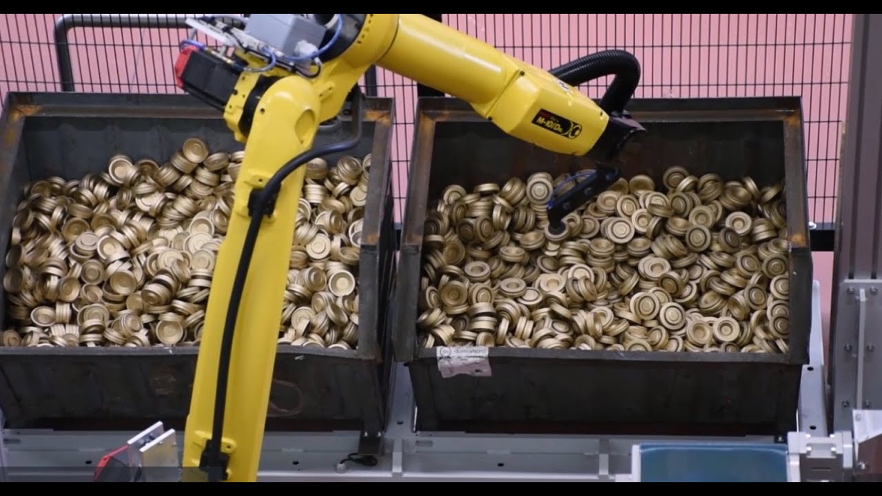 Robotic Bin Picking - Euclid Labs' Mizar 3D camera & Moonflower software