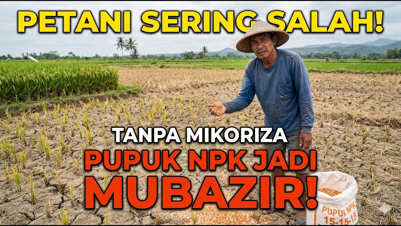 Penyebap Pupuk NPK Sering Tidak Maksimal? Karena Jaringan Mikoriza Tanah Diabaikan!