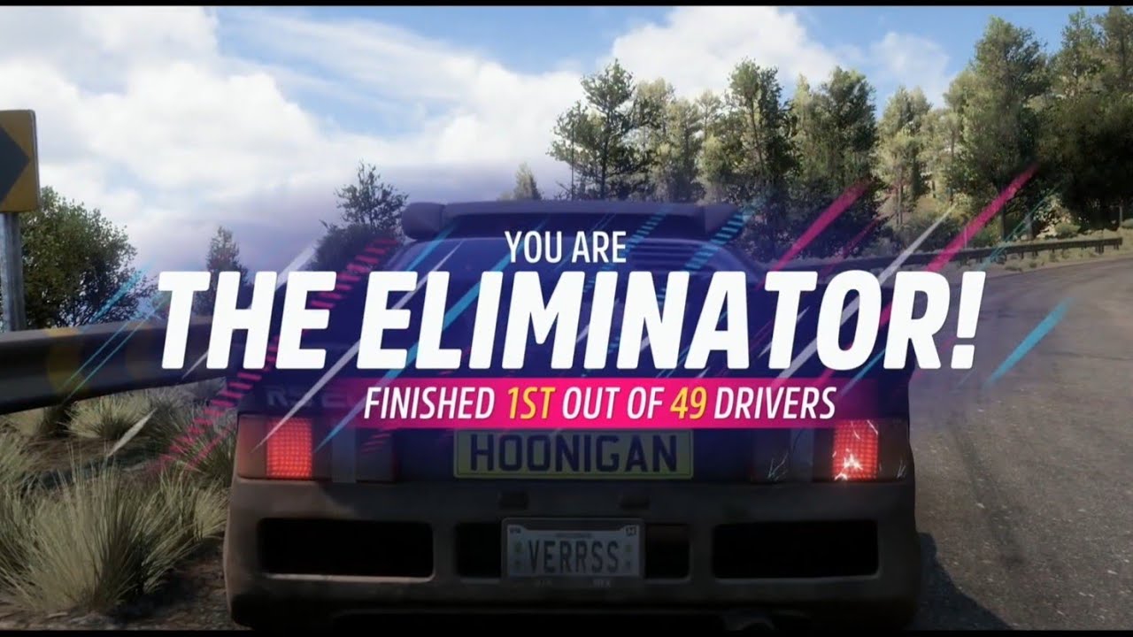 Forza Horizon 5 Hoonigan Ford RS 200 Evolution The Eliminator Win