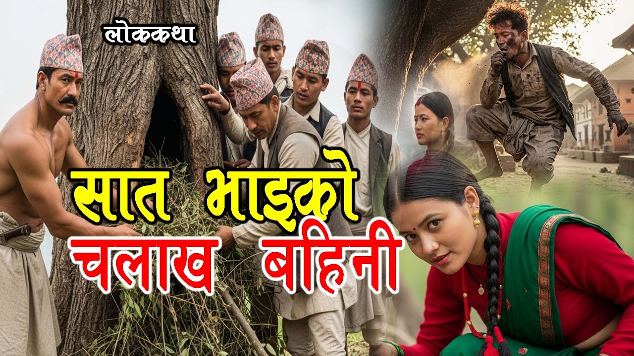 सात भाइको एउटी चलाख बहिनी [Sat bhai ko Bahini] Lok Katha Nepali / Folk Tales Nepali / Nepali katha