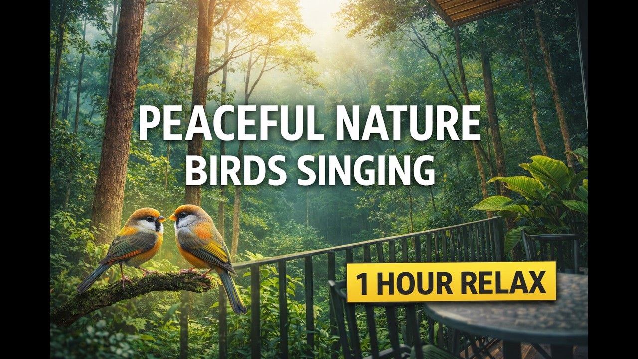1 Hour Peaceful Nature Sounds in Da Lat Vietnam 🌿 Birds Singing & Forest Ambience for Relax / Sleep