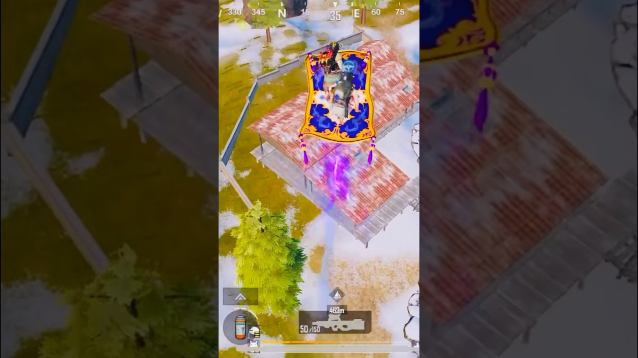 Flying carpet🔥 | PUBG MOBILE #pubgshorts #shorts #abxallam