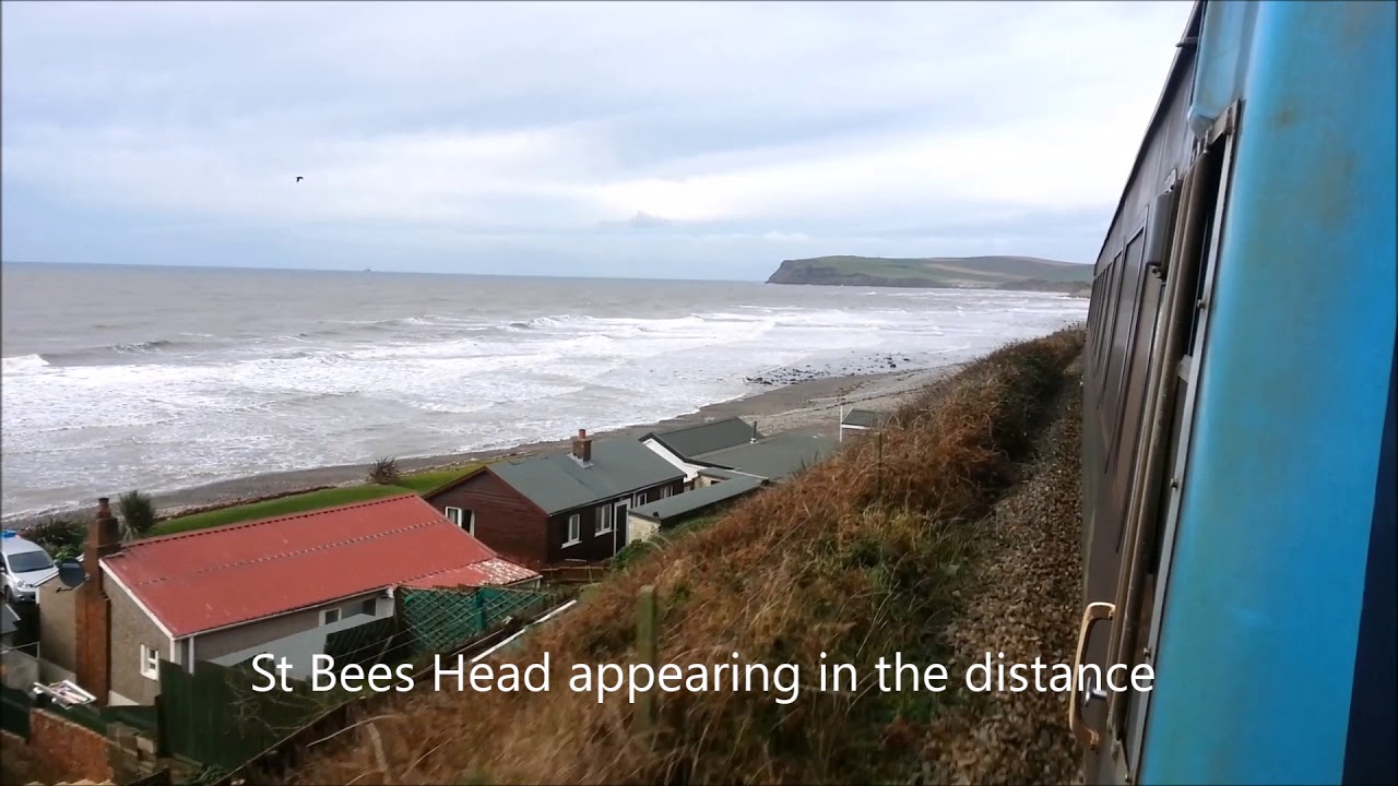 Nethertown to St Bees 60 mph class 37 coastal rail dash