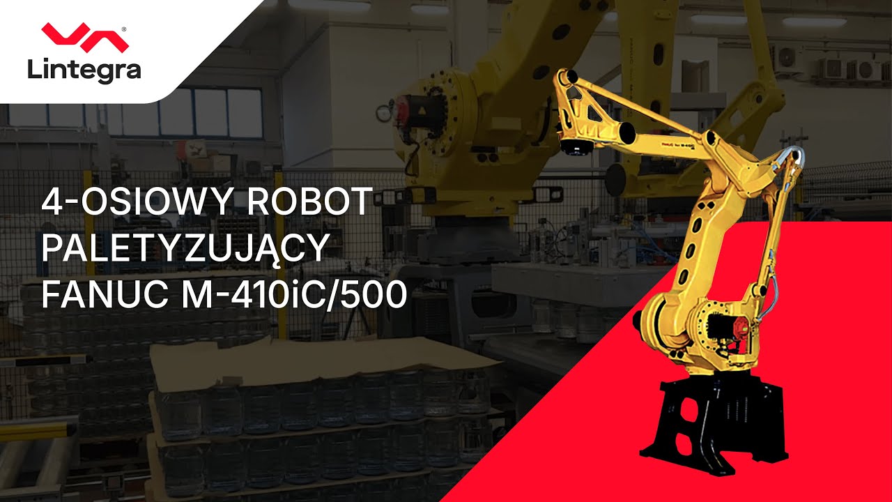 Depaletyzacja słoików w przemyśle spożywczym - robot Fanuc M-410iC