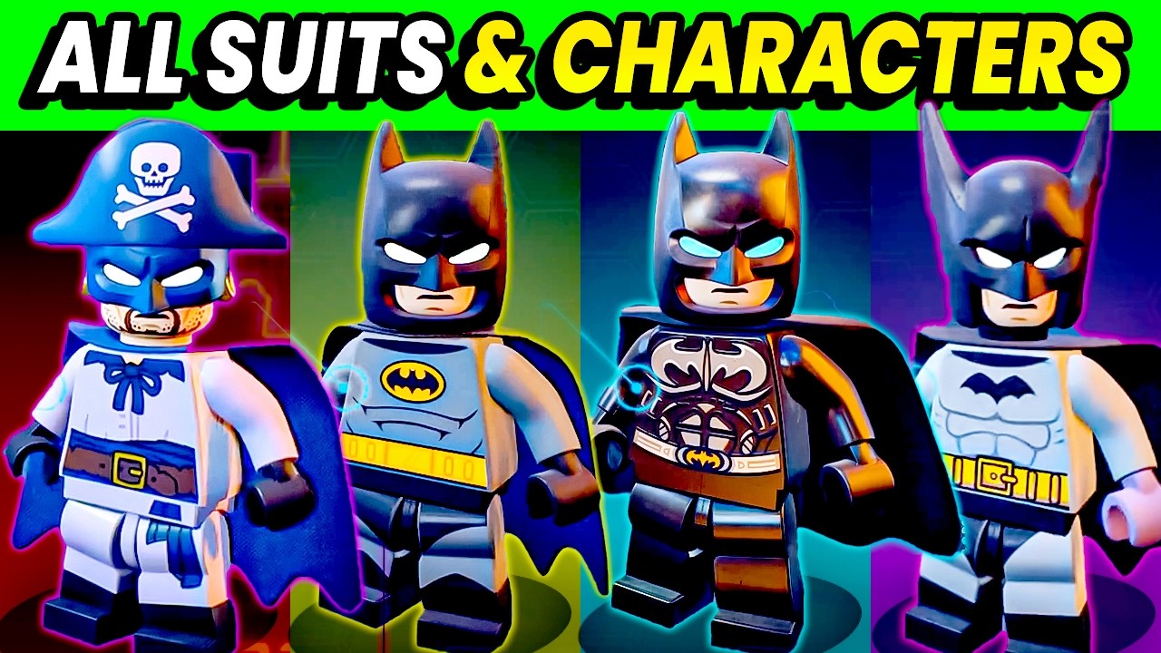 ALL 'CONFIRMED' Characters, Outfits, Vehicles - New LEGO Batman Game...