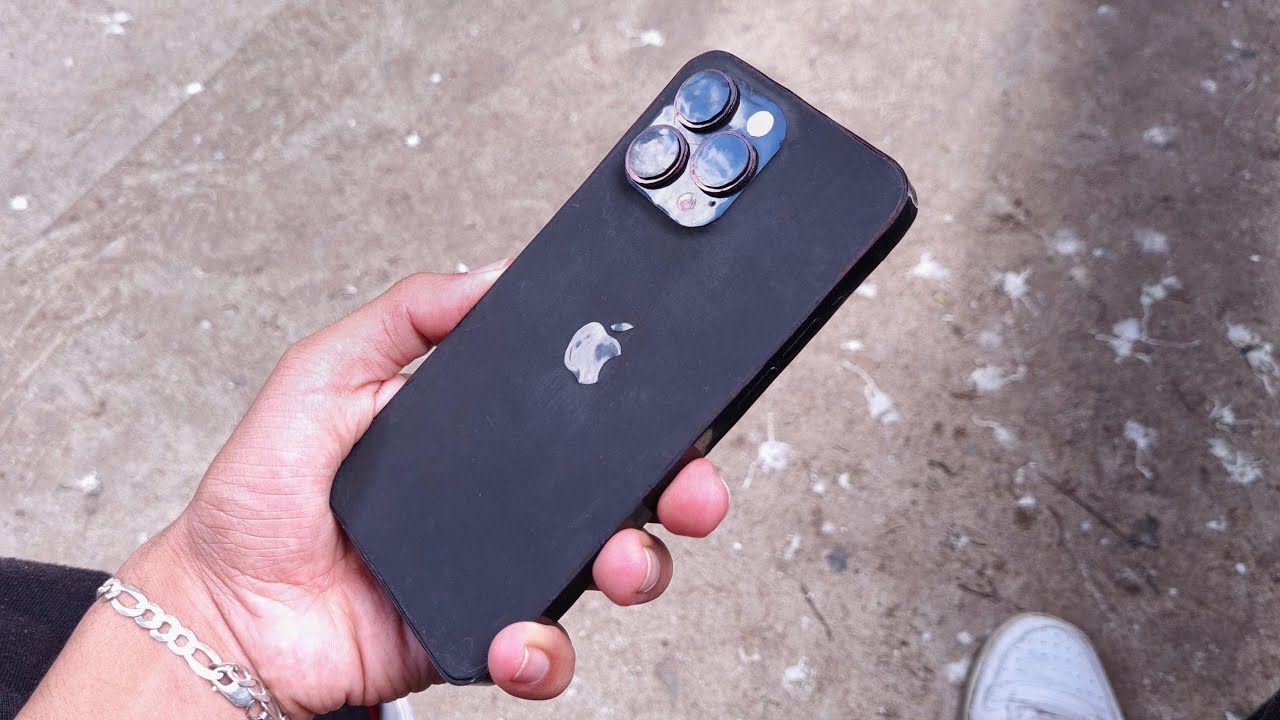 How to make iPhone 14 Pro Max with cardboard - very realistic | Space Black colour 🖤
