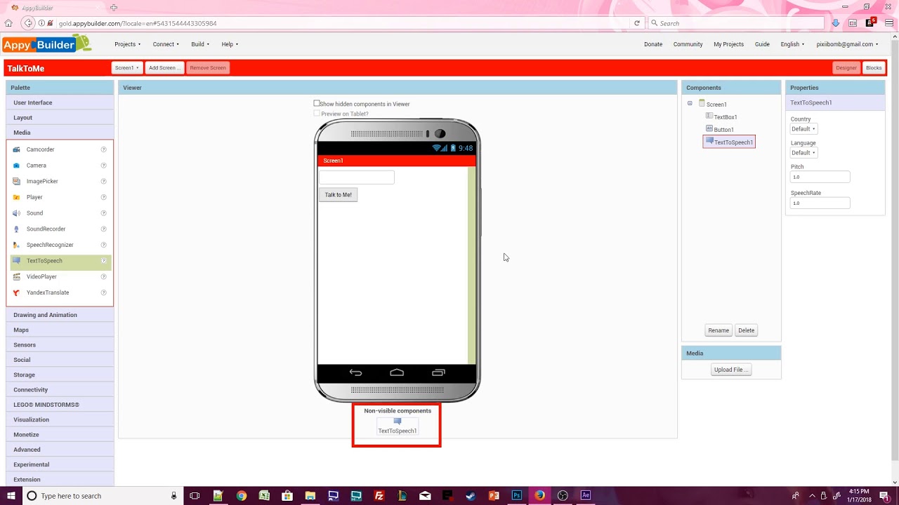 AppyBuilder Android Beginner App Tutorial - 