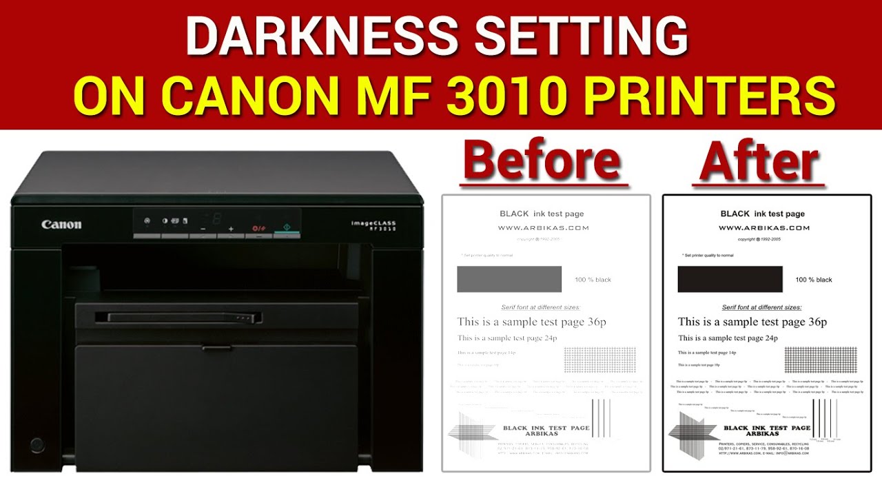 Как настроить яркость на принтерах Canon MF 3010 | Пошаговое руководство | Подробное видео на неп...