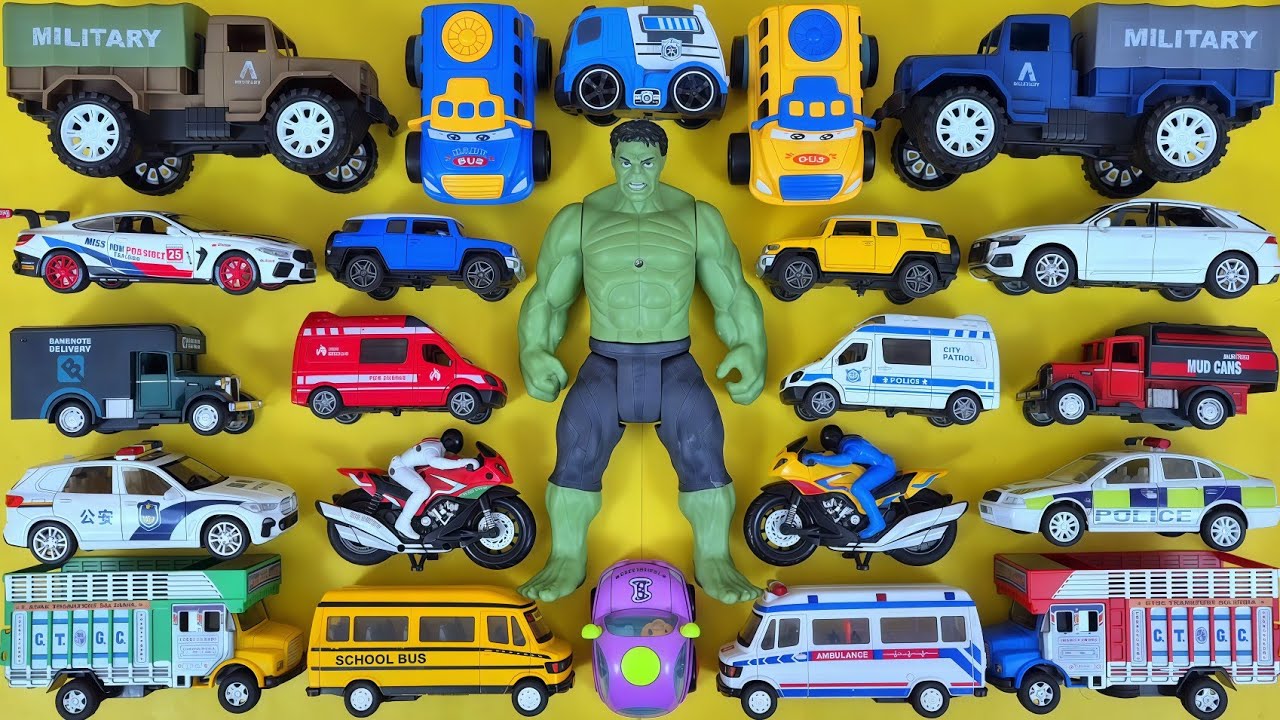 Big Toy Vehicle Show for Kids | FJ Cruiser, Mud Truck, Audi, BMW & Carrier Truck