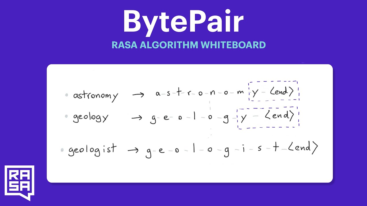 Rasa Algorithm Whiteboard - BytePair Embeddings