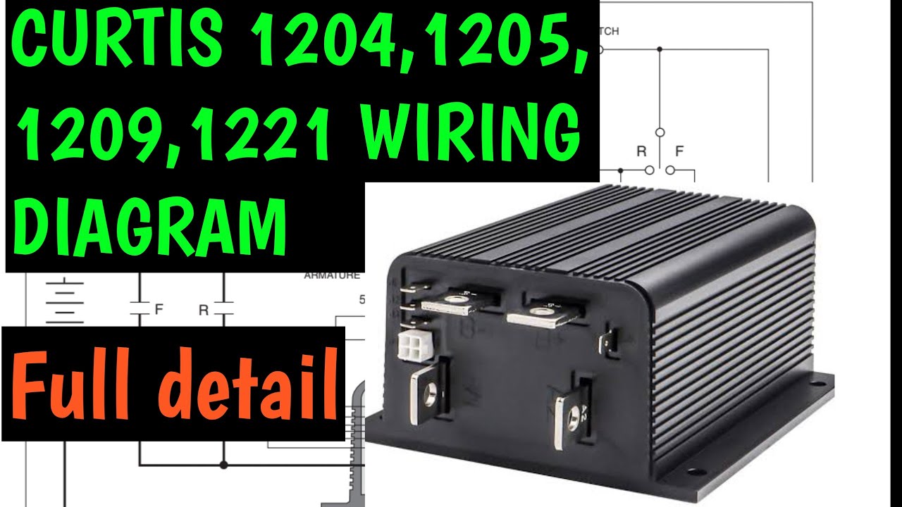 CURTIS 1204,1205,1209,1221 CIRCUIT DIAGRAM #FORKLIFTANDEV