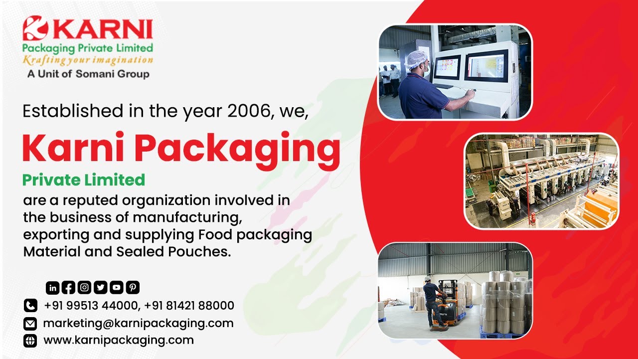 Karni Packaging | Packaging Pouches Manufacturers | Flexible Laminated Rolls Manufacturers