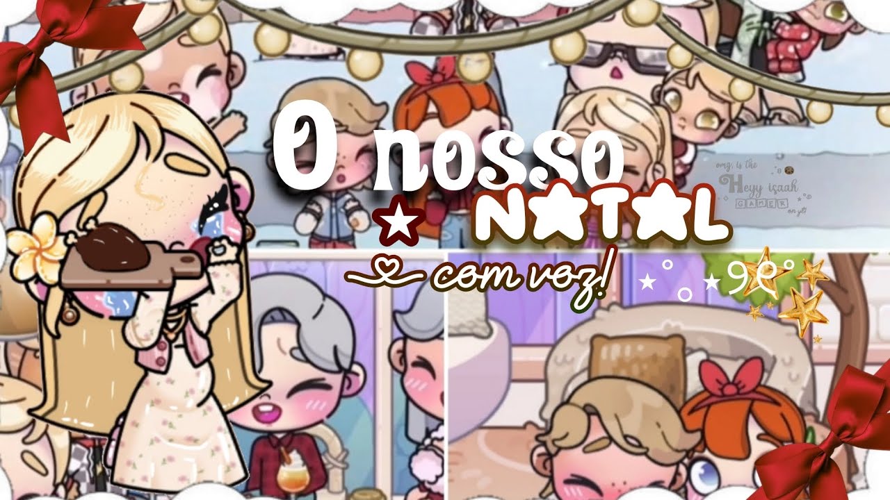 *AESTHETIC* O NOSSO NATAL!! 🤍💗💬 *Com voz! 📢| Avatar world!