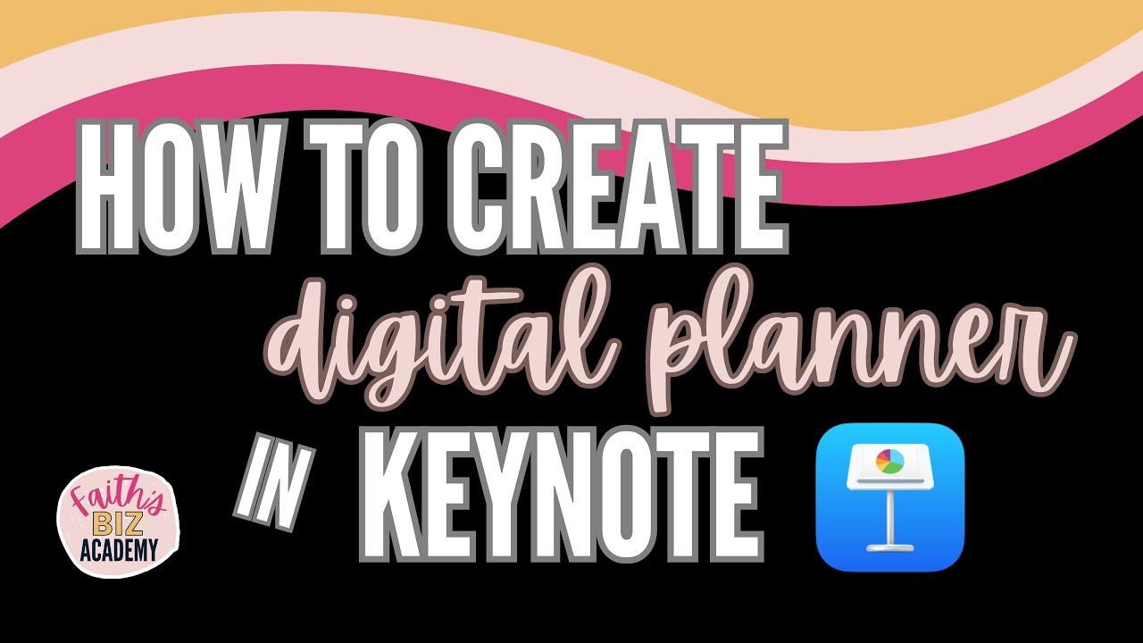 How to create digital planners in Keynote (adding hyperlinked tabs)