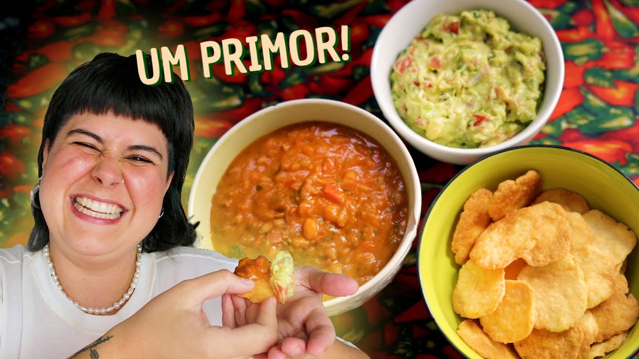 COMIDA MEXICANA SUPER FÁCIL! (Guacamole, Chilli Beans e Nachos caseiros)