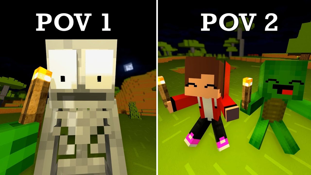 NEW Funny JJ Mikey Special POV - Maizen Minecraft Animation JJ & Mikey