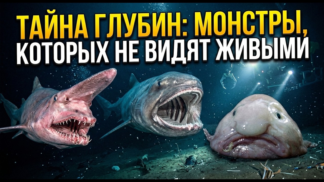 3 самых странных существ глубины, которых почти никто не видел живыми