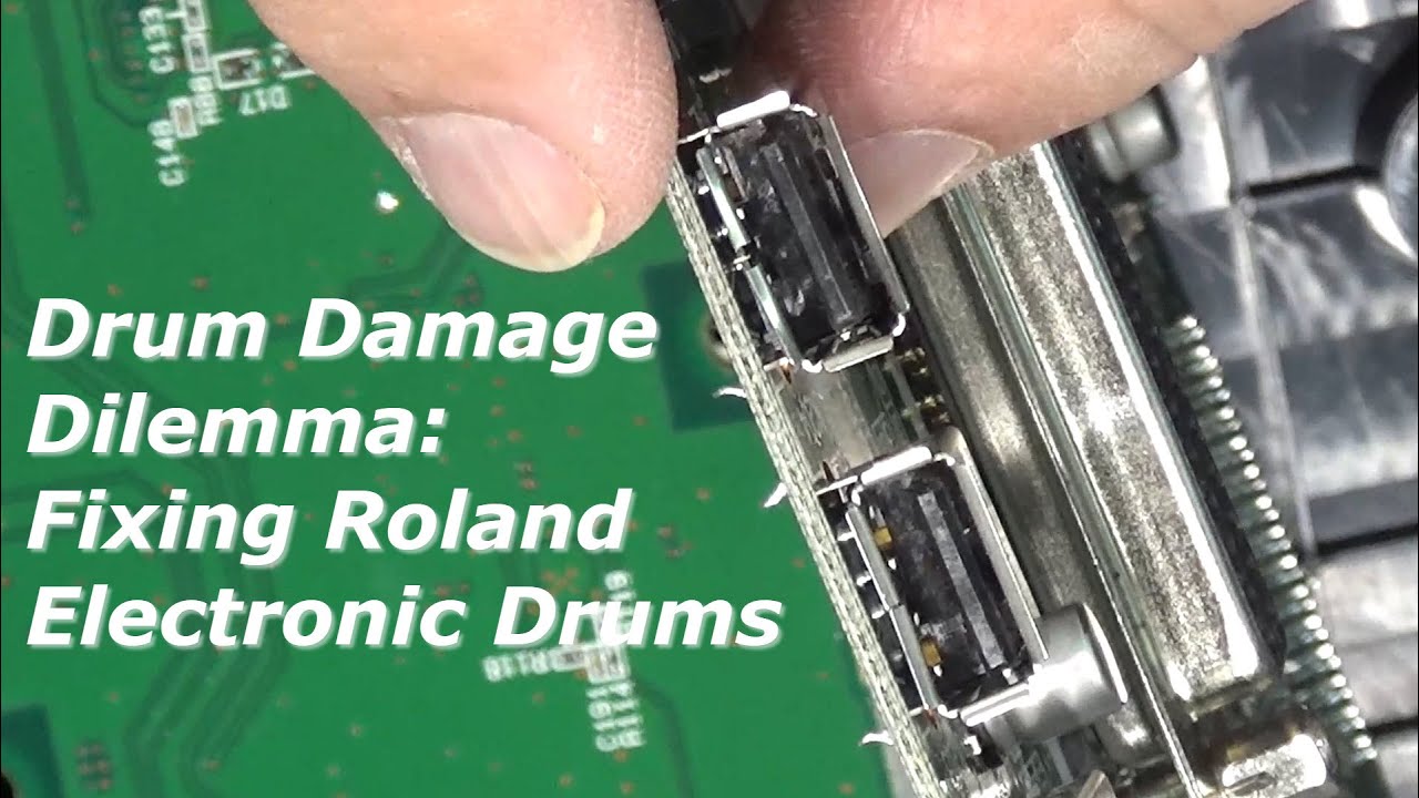 Проблема повреждения барабанов: ремонт электронных барабанов Roland