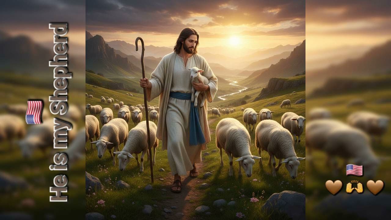🇺🇲 He Is My Shepherd #Psalm23 vs1