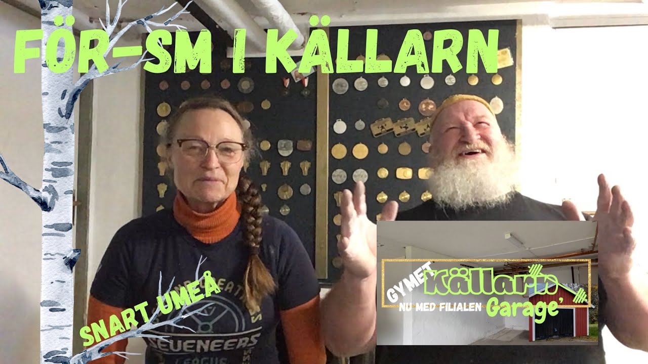 Yngve och Carin Gustafsson ” För-SM bänkpress sista tunga passet ” feb, 2025