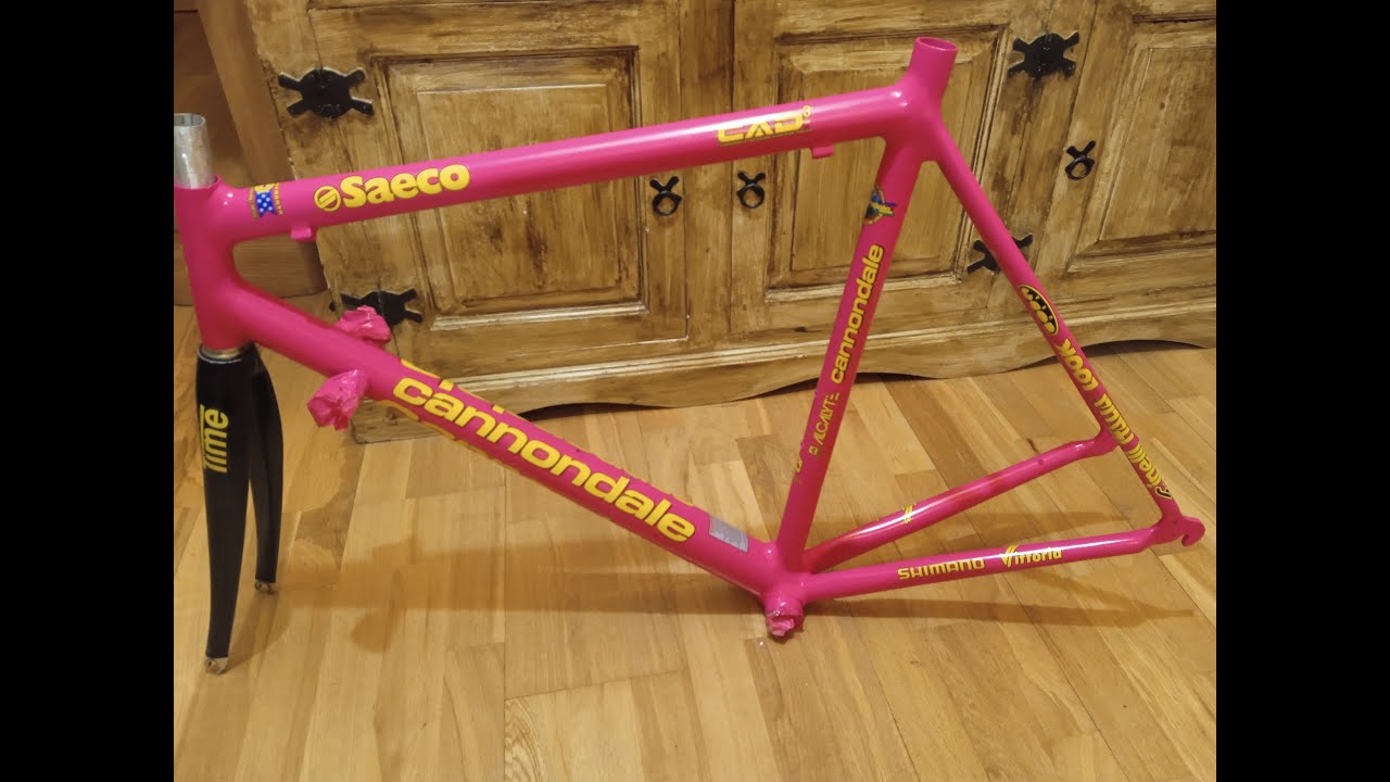 Cannondale saeco Caad3. Restoration by Chechu Gómez.