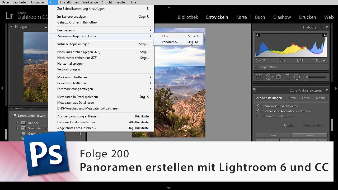 Panoramen erstellen mit Lightroom 6 und CC – Die Photoshop-Profis – Folge 200