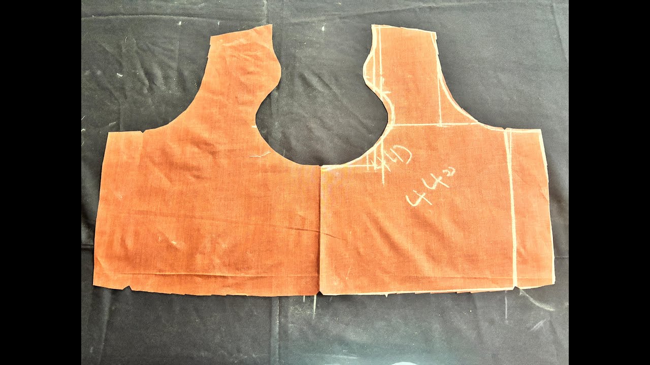 Blouse  matka neck design cutting easy and simple