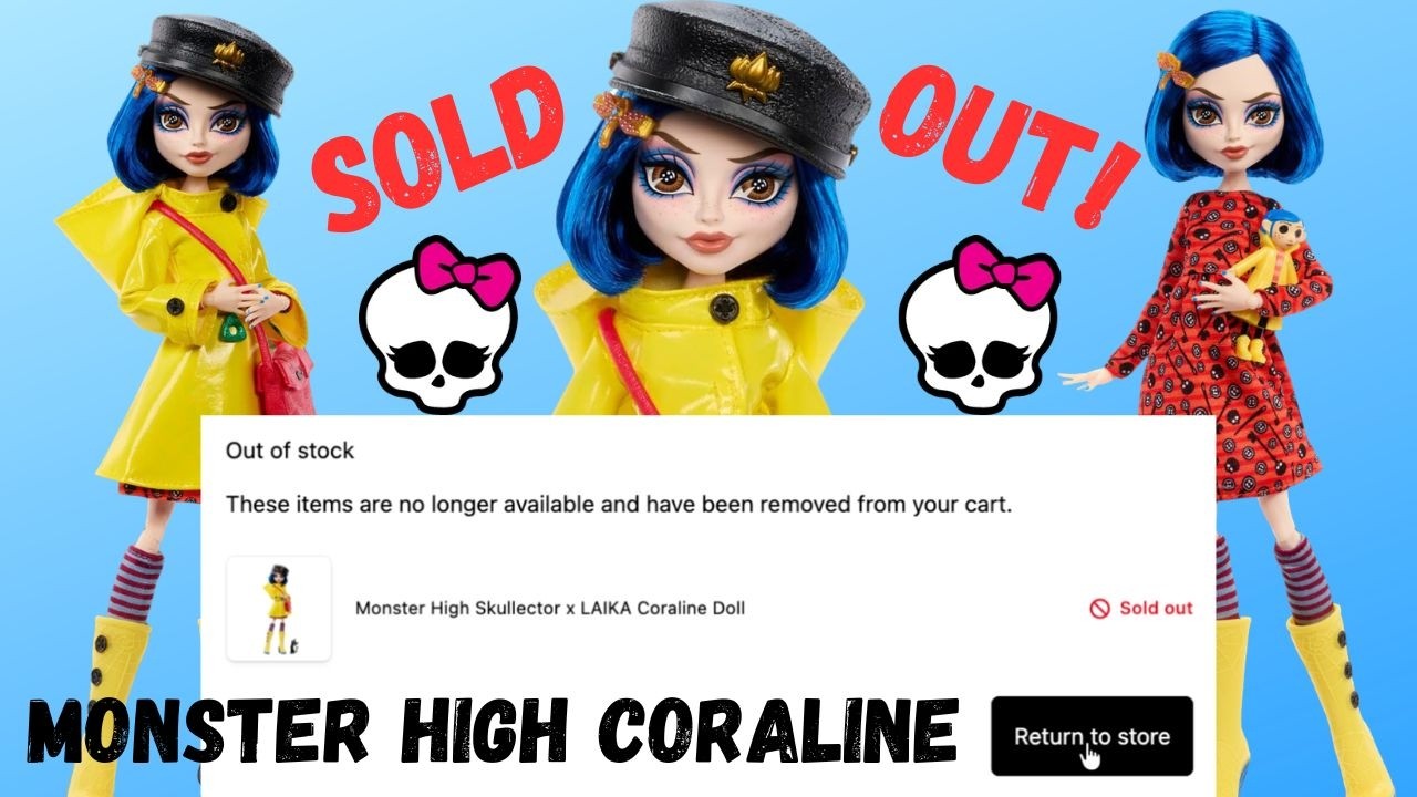 Выпуск куклы Monster High Coraline Skullector… Успех или полный провал? 😬