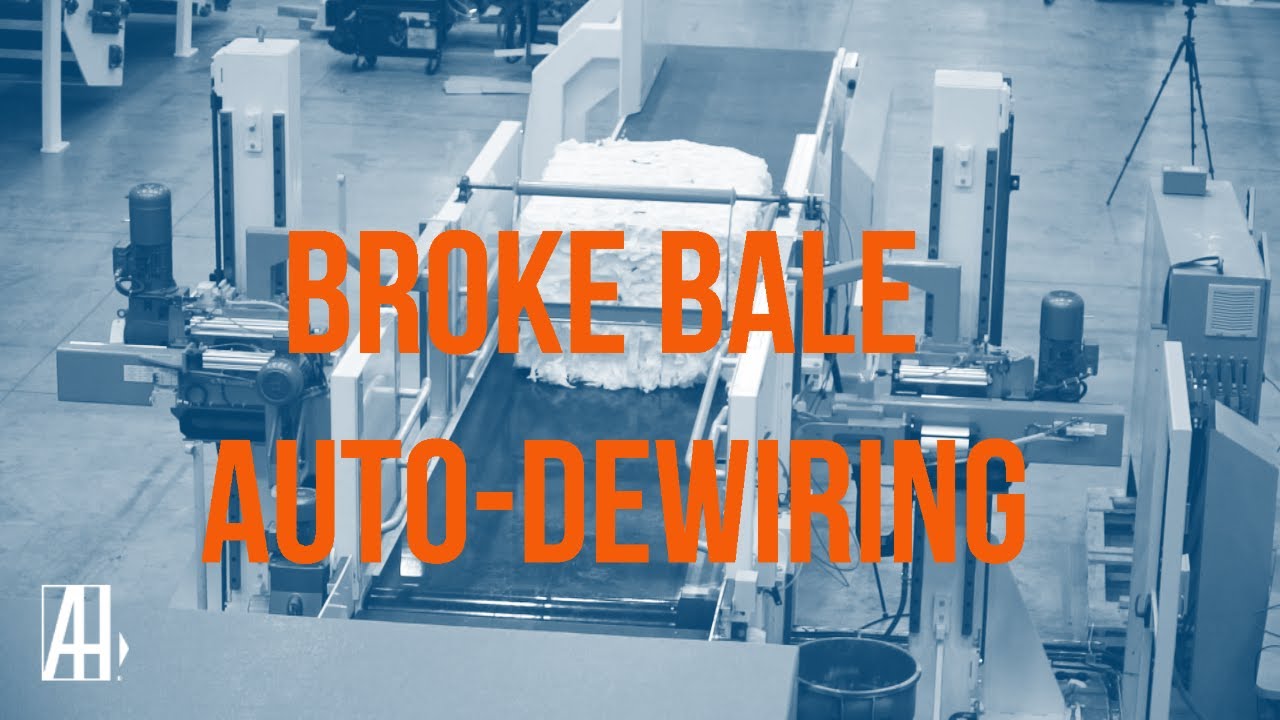Broke Pulp Bale Handling and Automatic Dewiring