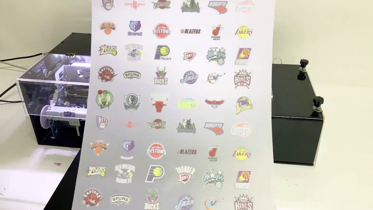 i-Transfer® No weeding CMYKWW One Pass PET FILM Printer DTF heat transfer on T-shirts