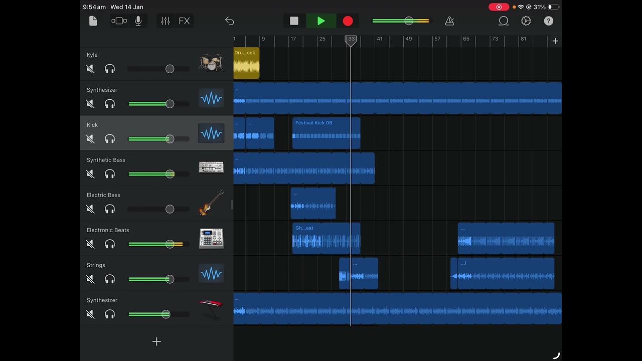 Garage band music