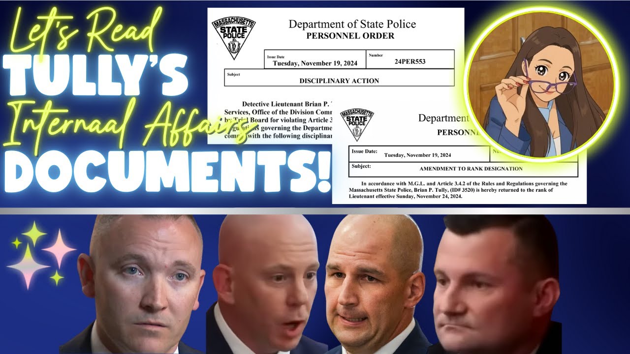 Let's Read: Brian Tully's Internal Affairs Investigation Documents